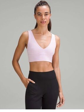 lululemon athletica (stock pic)Align V Neck Bra Size 8 Dahlia Mauve